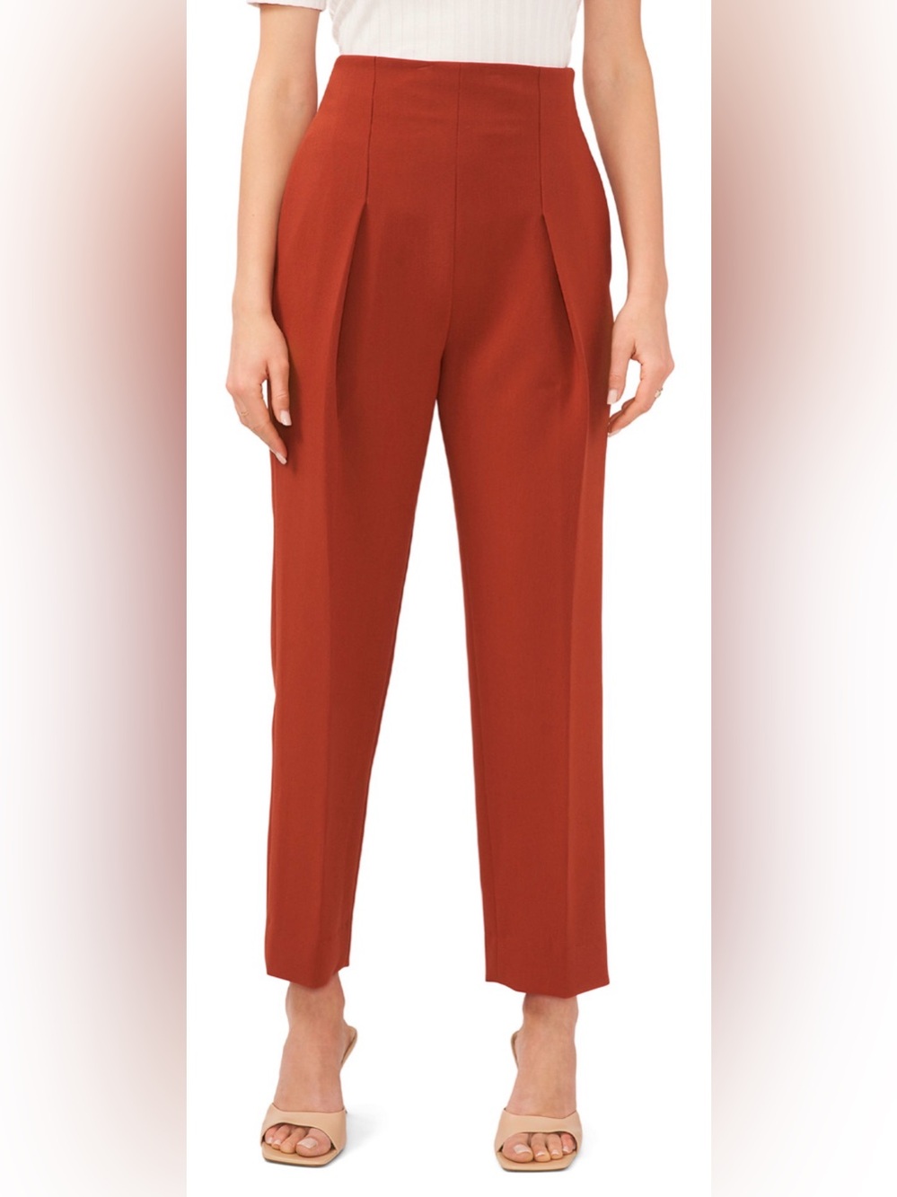 1 STATE Women’s Wide Leg Pleated Trousers.